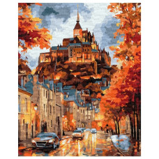 картина за номер. Ідейка 40х50см. "Осіннє містечко"  КНО3665