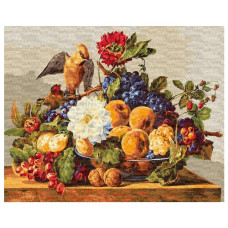 картина за номер. Ідейка 40х50см. "Обід омелюха"  КНО4396