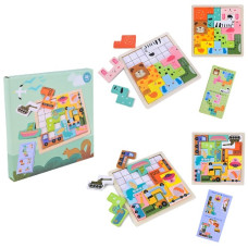 дерев`яна іграшка вкладиші в кор. 19х19см.  С9405  (80)