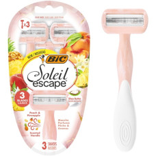станок для гоління BIC Soleil Escape Персик набір 3шт., ціна за набір