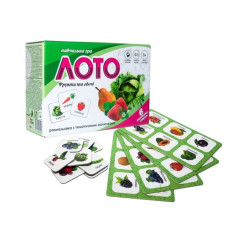 лото "Фрукти та овочі" в кор. 17,5х11,8х5,65см. Strateg  30366  (24)