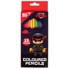 олівці кольор. YES 12кол. Ninja карт. уп. заточ.  290716  (12/240)