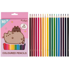 олівці кольор. YES 18кол. Pusheen карт. уп. заточ.  290733  (8/160)