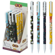 ручка Zibi "пиши-витирай" гелева 0,5мм. синя для хлопчиків  ZB.2211-99  (12/432/864)