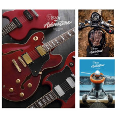 зошит А4 Школярик 40арк. матов. ламінац. + УФ-лак, білий блок, кліт.  А4-040-5234K  (72)