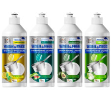 засіб для миття посуду Wash&Free флакон із дозатором  480мл.(500гр) (в ас-ті)  (15)