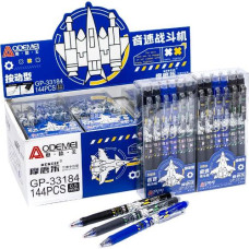 ручка GP-33184 "пиши-витирай" автоматична гелева синя 0,5мм.  (12/144/2304)