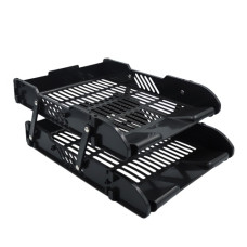 лоток J.Otten пластиковий горизонтальний на 2 секціі чорний  DSCN3093-BK  (32)