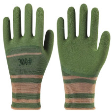 рукавиці робочі прогумовані хакі  (12/600)