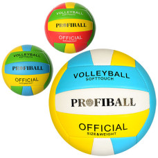 м`яч волейбольний офиц. розмір, ПВХ 2,7мм., Profiball, 300-320гр. в кул.  EN 3248  (30)