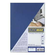 обкладинка для брошурування Buromax А4 180мкр. прозора синя  ВМ.0560-02  (50/1000)