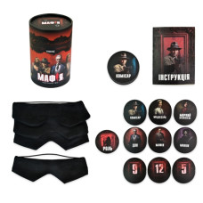 настільна гра "Мафія" в тубусі 16,5х11см. Strateg  30698