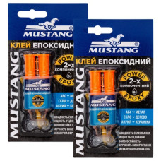 клей Mustang епоксидний прозорий 2шт.х8гр.  MG9