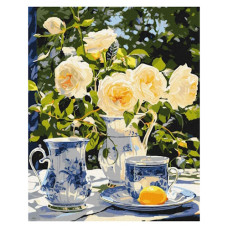 картина за номер. Ідейка 40х50см. "Елегантне чаювання"  КНО3269