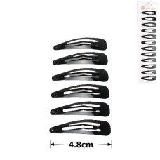 шпилька-"тік-так" глянцева чорна 4,8см.  А 1033-15-21В (000646)  (12)