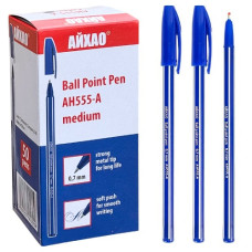 ручка Aihao AH-555 кульк. синя  (50/1400/2800)
