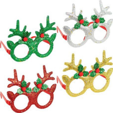 окуляри новорічні "Ріжки оленя" 12х14см.  2518/123457  (12/720)