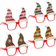окуляри новорічні "Шапка ельфа" 14х14см.  2525/123464  (12/720)