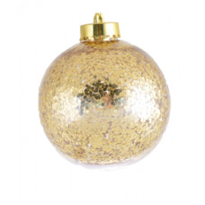 куля ялинкова Yes! Fun 10см. золотий з блискітками  972874  (1/6/36)