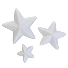 пінопластові заготовки Santi "Зірочки" 5см./8см./10см., 3шт./уп., мікс  742343