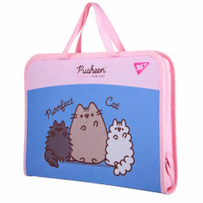тека-портфель YES FC на блискавці з тканинними ручками "Pusheen"  492317  (12/48)