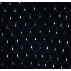 електрогірлянда-сітка  96 ламп, прозорий шнур, 1,5х1,5м., біле світло  RV-31 W  (100)