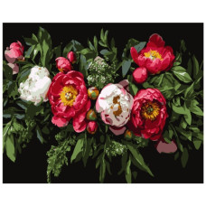 картина за номер. Strateg 40х50см. "Квіткова композиція"  АН1249