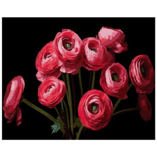 картина за номер. Strateg 40х50см. "Букет ранункулюсів"  АН1260