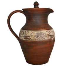 глечик глиняний 1,8л. Ангоб