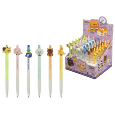 ручка Zibi Jumping Animals кульк. автом. синя 0,7мм.  ZB.2228  (36/360)