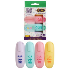 набір текст-маркерів Zibi Cute 4кол.  ZB.2701  (12/144)
