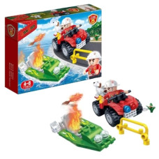 конструктор Banbao "Пожежники" Катер та джип 62 ел. в кор.  7118