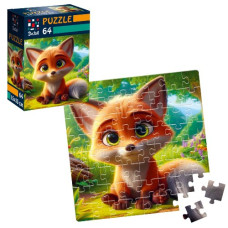 пазли De.Tail  64 ел. "Допитливе лисеня"  DT1234-07