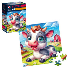 пазли De.Tail  64 ел. "Весела корівка"  DT1234-19