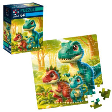 пазли De.Tail  64 ел. "Веселі динозаврики"  DT1234-21