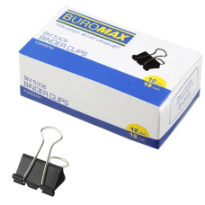 біндер Buromax чорн. 15мм   ВМ.5306  (12/144/3600)