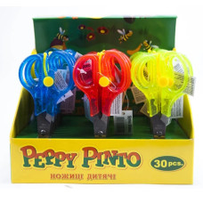 ножиці Peppy Pinto KS105/30  дитячі 13.5см з автом. відкр. в дисплеї 30шт.  (30/240)