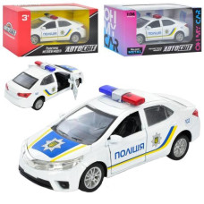 машинка АвтоСвіт 1:36, мет., інерц., поліція, 12,5см., в кор. 14,5х7,5х6,5см.  AS-1832  (48)