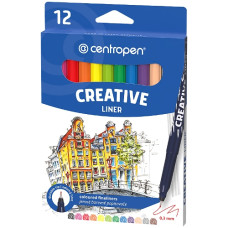 набір лінерів Centropen Creative 12кол.  2521 HAPPY  (1/10)