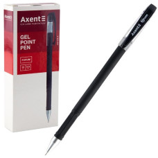 ручка Axent Forum гелева чорна 0,5мм.  AG1006-01-A  (12/144/1728)