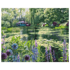 картина за номер. Ідейка 40х50см. "Сад Моне в Живерні"  КНО2838