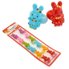 гумка для волосся дитяча зайчик  F 76-40-2 (000931)  (12)