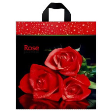 пакет з петлевою ручкою 38х41см. Троянди  (50/500)