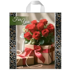 пакет з петлевою ручкою 38х41см. For You  (50/500)