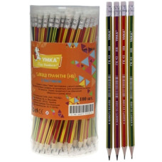 олівець чорнографітний Умка з гумкою  НВ  ГК43  (100/400/2000)