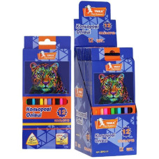 олівці кольор. Умка Фауна 12кол. трикутні, карт. уп., заточ.  ЦК42-21  (12/240)