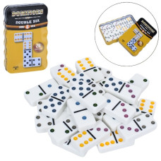 доміно в металевій кор. 15х9,5х2,5см.  20015В  (36)