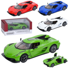 машина Kinsmart мет. KOENIGSEGG JESCO, відч. двері, гум. кол., в кор. 16х7х7,5см.  KT 5473 W  (24)