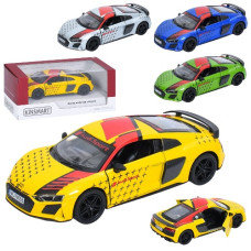 машина Kinsmart мет. AUDI R8 COUPE, відч. двері, гум. кол., в кор. 16х7х7,5см.  KT 5422 WF  (24)