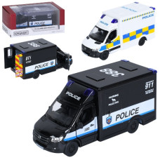 машина Kinsmart мет. SPRINTER POLICE budka, відч двері, гум. кол., в кор. 16х7х7,5см. KT 5479 W (24)
